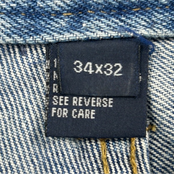 GSL Denim Straight Cut Jeans Size 34 X 32 Men's - Picture 10 of 12